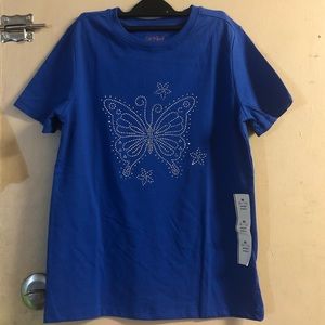 T-Shirts Butterfly Crystal Design